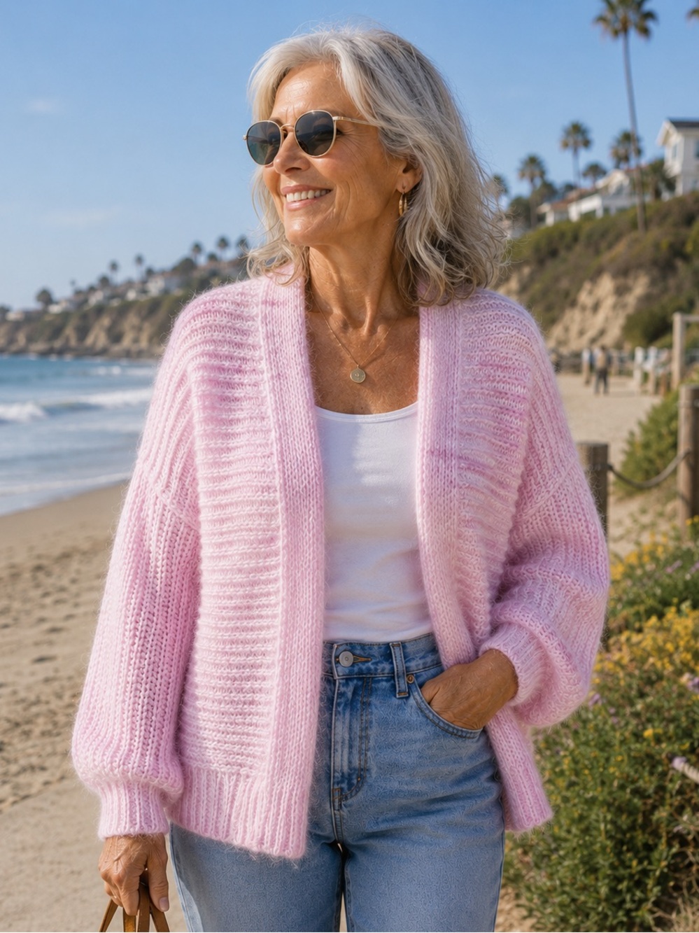 Akemi + Kin Tallulah Eyelash Cardigan